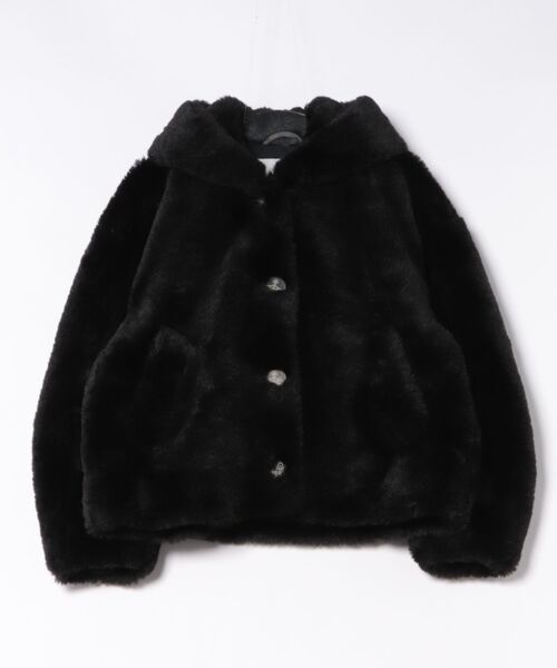 ﾘｻｲｸﾙﾎﾟﾘｴｽﾃﾙﾌｧｰﾗｳﾝﾄﾞｽﾘｰﾌﾞﾌｰﾃﾞｨｰ（その他アウター）｜Vivienne