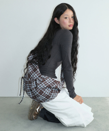 FENNEC(tFlbN)LASSIE BAG - DOT BROWN(bZW[obO)