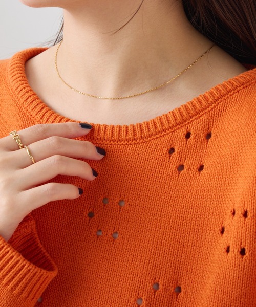 PAPILLONNER(パピヨネ)の「ステンレスチェーンネックレス(ネックレス・レディース・ゴールド/シルバー・FREE)」の5枚目の写真