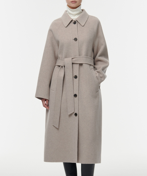 セール】レディースカシミアブレンドハンドメイドバルマカンローブ