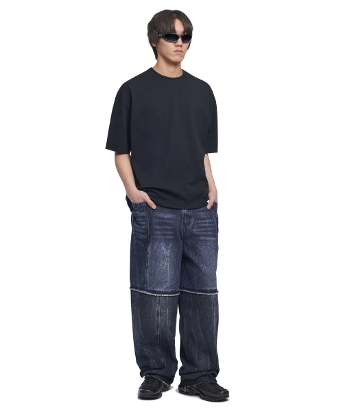 NOMANUAL(NOMANUAL)の「NM PLAIN T-SHIRT - BLACK(Tシャツ/カットソー・レディース・その他・LARGE/X-LARGE/SMALL/MEDIUM)」の4枚目の写真