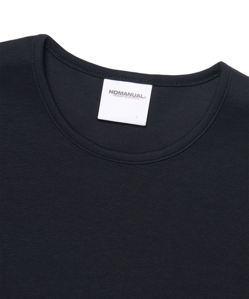 NOMANUAL(NOMANUAL)の「NM PLAIN T-SHIRT - BLACK(Tシャツ/カットソー・レディース・その他・LARGE/X-LARGE/SMALL/MEDIUM)」の2枚目の写真