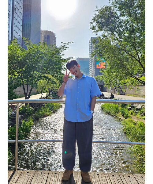 XERO（ゼロ）の「Deep One Tuck Sweat Pants [Light Navy]（スウェットパンツ・メンズ・その他・MEDIUM/SMALL/LARGE）」の2枚目の写真