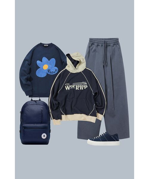 XERO（ゼロ）の「Deep One Tuck Sweat Pants [Light Navy]（スウェットパンツ・メンズ・その他・MEDIUM/SMALL/LARGE）」の8枚目の写真