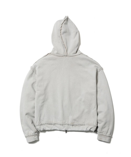 CPG(シーピージー)の「【CPG】CPG HT LOGO ZIP HOODIE(パーカー・メンズ・グレー/ブラウン・M/L)」の5枚目の写真