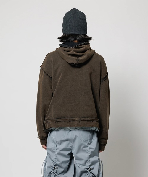 CPG(シーピージー)の「【CPG】CPG HT LOGO ZIP HOODIE(パーカー・メンズ・グレー/ブラウン・M/L)」の10枚目の写真