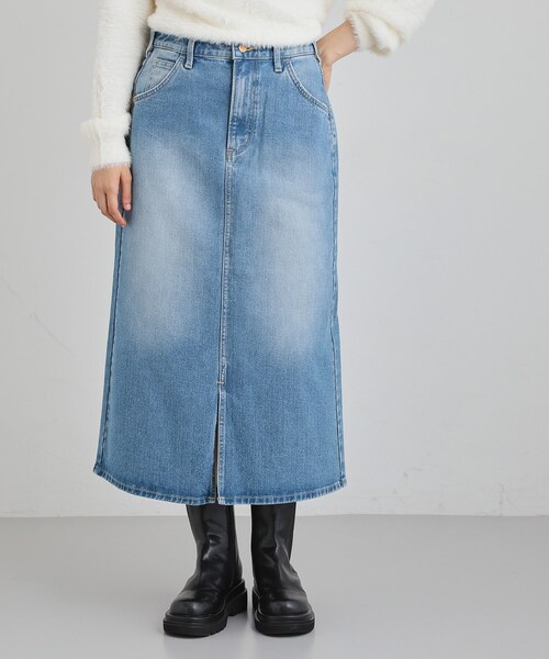 THE SHOP TK (ザ ショップ ティーケー )の「【Lee】デニムスカート(デニムスカート・レディース・サックスブルー/ネイビー・12/13)」の3枚目の写真