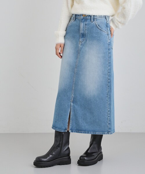 THE SHOP TK (ザ ショップ ティーケー )の「【Lee】デニムスカート(デニムスカート・レディース・サックスブルー/ネイビー・12/13)」の4枚目の写真