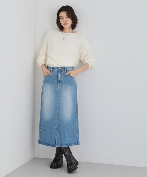 THE SHOP TK (ザ ショップ ティーケー )の「【Lee】デニムスカート(デニムスカート・レディース・サックスブルー/ネイビー・12/13)」の5枚目の写真