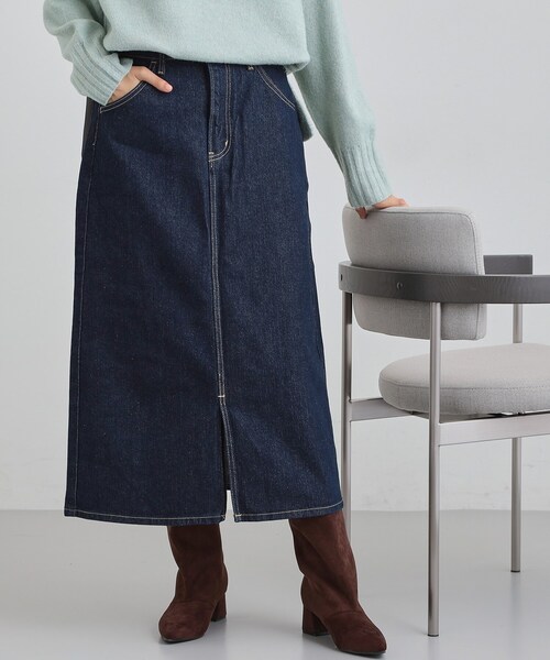 THE SHOP TK (ザ ショップ ティーケー )の「【Lee】デニムスカート(デニムスカート・レディース・サックスブルー/ネイビー・12/13)」の7枚目の写真