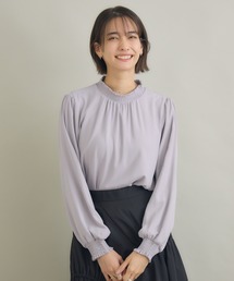 【KATHARINE ROSS】シャーリング襟ブラウス