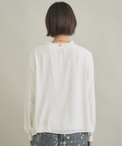 KATHARINE ROSS(キャサリンロス)の「【KATHARINE ROSS】シャーリング襟ブラウス(シャツ/ブラウス・レディース・ブルー/アイボリー/ライトグレー・FREE)」の20枚目の写真