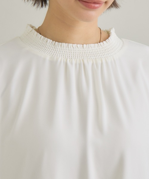 KATHARINE ROSS(キャサリンロス)の「【KATHARINE ROSS】シャーリング襟ブラウス(シャツ/ブラウス・レディース・ブルー/アイボリー/ライトグレー・FREE)」の21枚目の写真