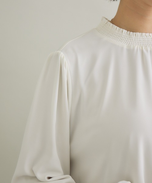 KATHARINE ROSS(キャサリンロス)の「【KATHARINE ROSS】シャーリング襟ブラウス(シャツ/ブラウス・レディース・ブルー/アイボリー/ライトグレー・FREE)」の22枚目の写真