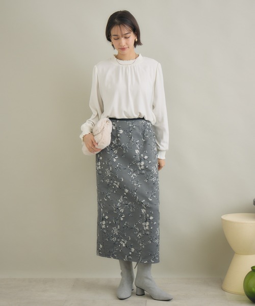 KATHARINE ROSS(キャサリンロス)の「【KATHARINE ROSS】シャーリング襟ブラウス(シャツ/ブラウス・レディース・ブルー/アイボリー/ライトグレー・FREE)」の16枚目の写真