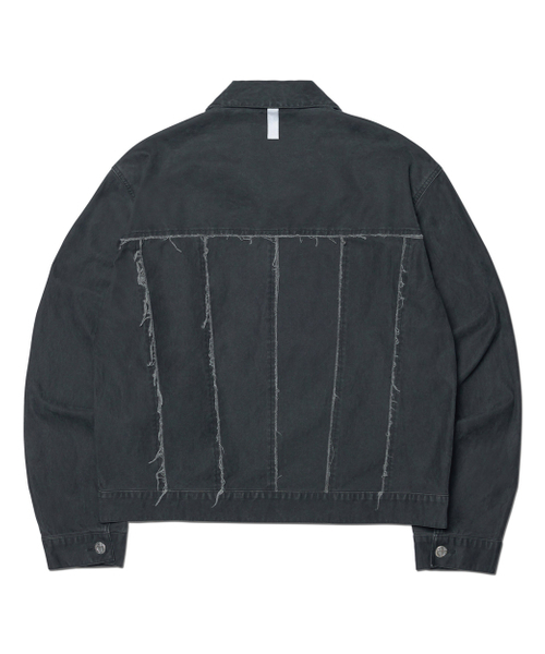 NOMANUAL(NOMANUAL)の「R.E TRUCKER JACKET - WASHED CHARCOAL(デニムジャケット・レディース・その他・MEDIUM/LARGE)」の2枚目の写真