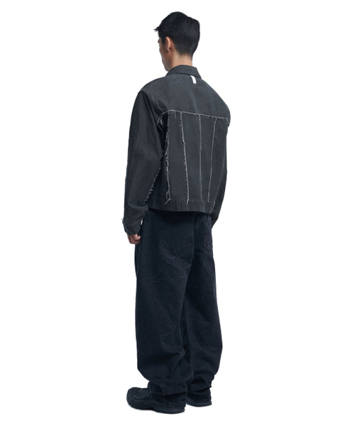 NOMANUAL(NOMANUAL)の「R.E TRUCKER JACKET - WASHED CHARCOAL(デニムジャケット・レディース・その他・MEDIUM/LARGE)」の5枚目の写真