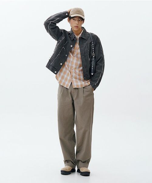 NOMANUAL(NOMANUAL)の「R.E TRUCKER JACKET - WASHED CHARCOAL(デニムジャケット・レディース・その他・MEDIUM/LARGE)」の7枚目の写真