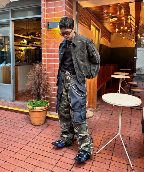 NOMANUAL(NOMANUAL)の「R.E TRUCKER JACKET - WASHED CHARCOAL(デニムジャケット・レディース・その他・MEDIUM/LARGE)」の8枚目の写真