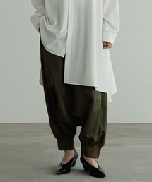 裾リブサルエルパンツ