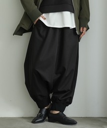 裾リブサルエルパンツ