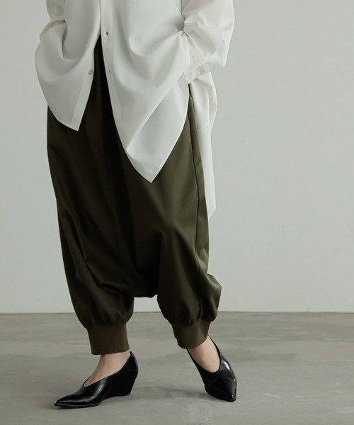 専用⭐︎キャピタル オリーブ サルエルパンツ フリンジ裾 n'OrLABEL