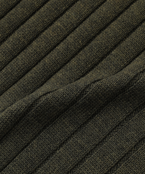PULP/417EDIFICE(パルプフォーワンセブンエディフィス)の「GR10K / ジーアールテンケー RIB CREW NECK WORKWEAR(ニット/セーター・メンズ・グリーン/チャコールグレー・MEDIUM/SMALL)」の3枚目の写真