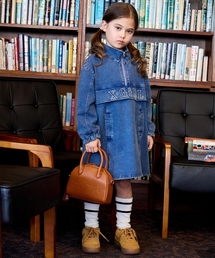 X-girl Stages | ロゴ刺しゅうデニムスウェットワンピース(ワンピース)