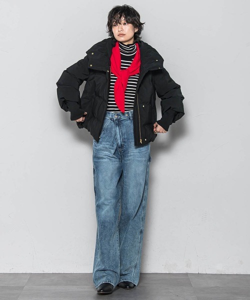 MAYSON GREY(メイソングレイ)の「リブタートルニットプルオーバー≪手洗い可能≫(ニット/セーター・レディース・オフホワイト/ブラック系その他/ブラック/ブラウン・M)」の15枚目の写真