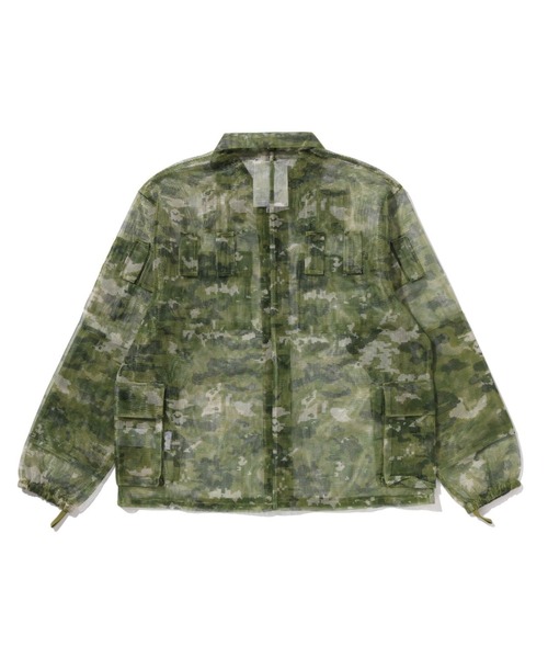 MULTI PIXEL CAMO MASK HOODED SHIRT JACKET（ミリタリージャケット