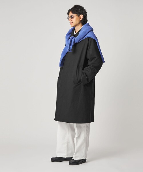 Steven Alan（スティーブンアラン）の「＜Steven Alan＞ ディープ ベリーマエックス  バルマカーン コート（ステンカラーコート・メンズ・ブラック・S/XL/M/L）」の4枚目の写真