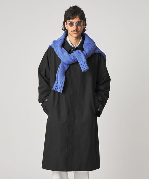 Steven Alan（スティーブンアラン）の「＜Steven Alan＞ ディープ ベリーマエックス  バルマカーン コート（ステンカラーコート・メンズ・ブラック・S/XL/M/L）」の7枚目の写真