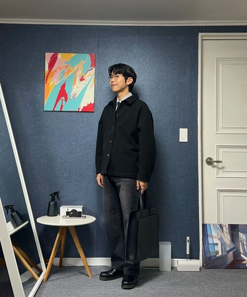 CONNECT KINLOCH（コネクトキンロック）の「[ストレート] デニムパンツ (ウォッシュドブラック)（デニムパンツ・メンズ・その他・LARGE/MEDIUM/X-LARGE/XX-LARGE）」の4枚目の写真