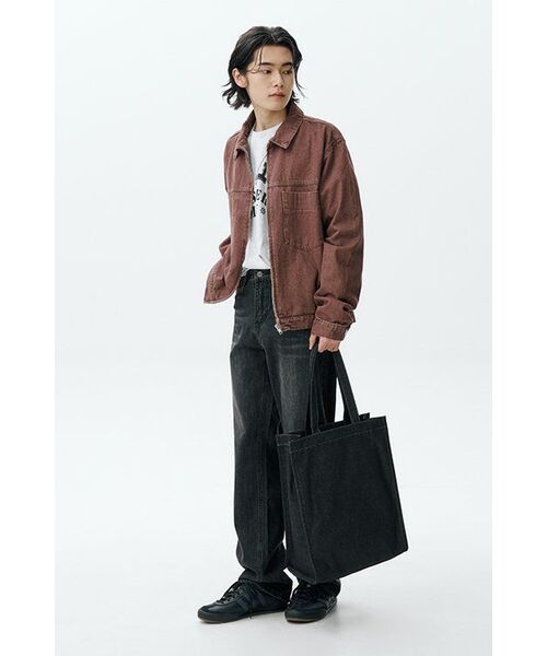 CONNECT KINLOCH（コネクトキンロック）の「[ストレート] デニムパンツ (ウォッシュドブラック)（デニムパンツ・メンズ・その他・LARGE/MEDIUM/X-LARGE/XX-LARGE）」の6枚目の写真