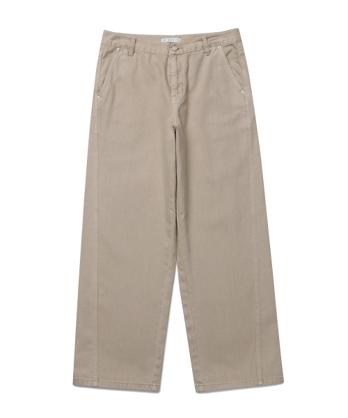 CONNECT KINLOCH（コネクトキンロック）の「ワイドカーブド切り替えデニムパンツ（ベージュ）（デニムパンツ・メンズ・その他・MEDIUM/LARGE/X-LARGE）」の2枚目の写真