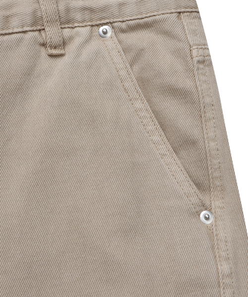 CONNECT KINLOCH（コネクトキンロック）の「ワイドカーブド切り替えデニムパンツ（ベージュ）（デニムパンツ・メンズ・その他・MEDIUM/LARGE/X-LARGE）」の5枚目の写真