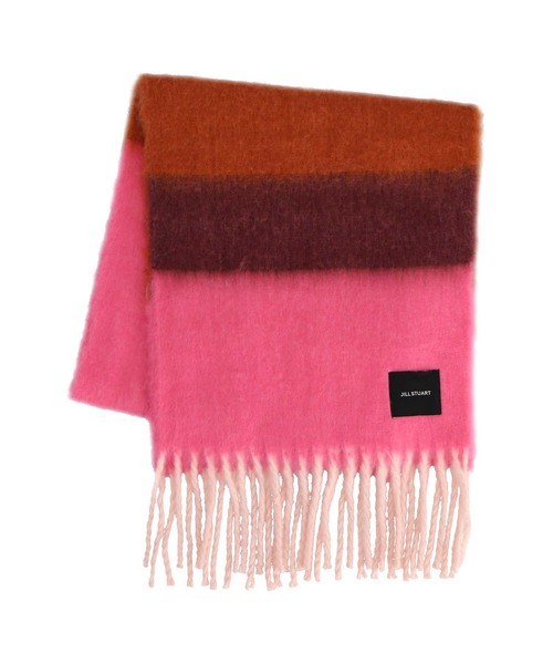 JILL STUART（ジルスチュアート）の「ポリエステルアクリルシャギーマフラー（マフラー・レディース・ピンク/グリーン/ベージュ/ブルー・FREE）」の4枚目の写真