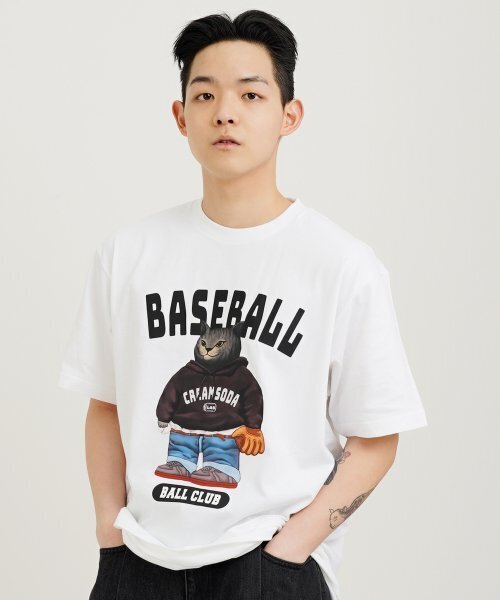 CREAM SODA LAB(クリームソーダラボ)の「ベースボールクラブ 半袖Tシャツ ホワイト(Tシャツ/カットソー・メンズ・その他・XX-LARGE/X-LARGE/MEDIUM/LARGE)」の4枚目の写真