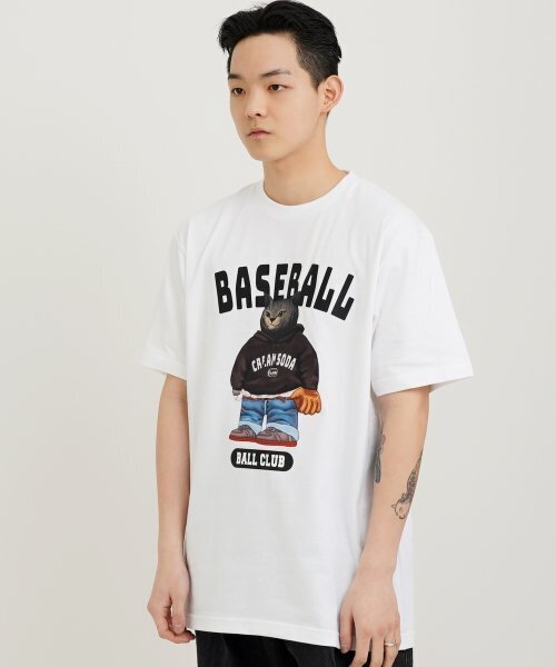 CREAM SODA LAB(クリームソーダラボ)の「ベースボールクラブ 半袖Tシャツ ホワイト(Tシャツ/カットソー・メンズ・その他・XX-LARGE/X-LARGE/MEDIUM/LARGE)」の6枚目の写真