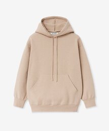 CREW NECK KNIT HOODIE_BEIGE
