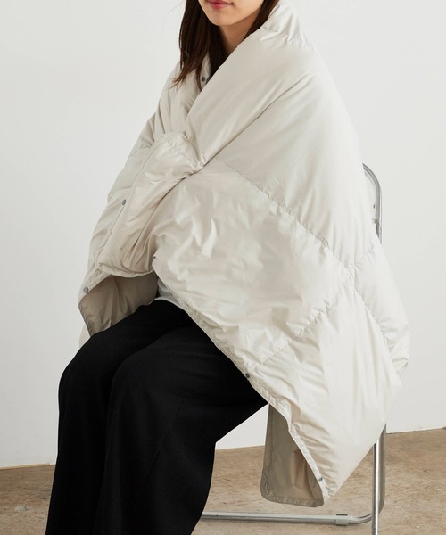 TAION/タイオン 800FP 羽毛ひざ掛け クッションカバー付き