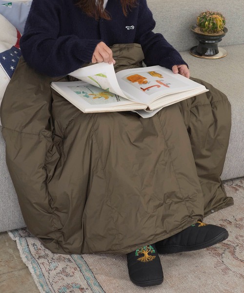 TAION/タイオン 800FP 羽毛ひざ掛け クッションカバー付き