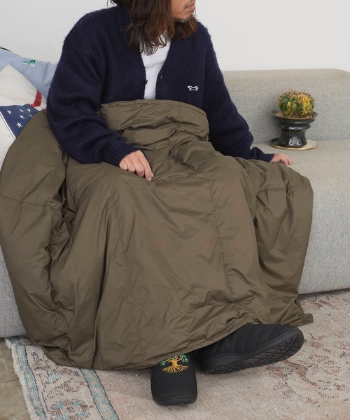 TAION/タイオン 800FP 羽毛ひざ掛け クッションカバー付き