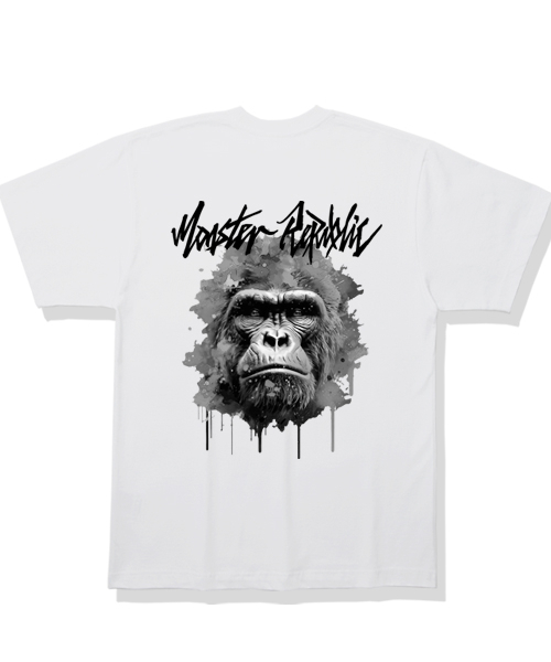 MONSTER REPUBLIC(モンスターリパブリック)の「リアルフェイス アッシュグレー Tシャツ ホワイト(Tシャツ/カットソー・レディース・その他・LARGE/MEDIUM/SMALL/X-LARGE)」の1枚目の写真