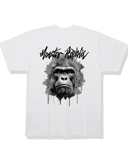 MONSTER REPUBLIC(モンスターリパブリック)の「リアルフェイス アッシュグレー Tシャツ ホワイト(Tシャツ/カットソー・レディース・その他・LARGE/MEDIUM/SMALL/X-LARGE)」の2枚目の写真
