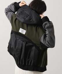 Risley | バイカラーボアフーディー(Tシャツ/カットソー)