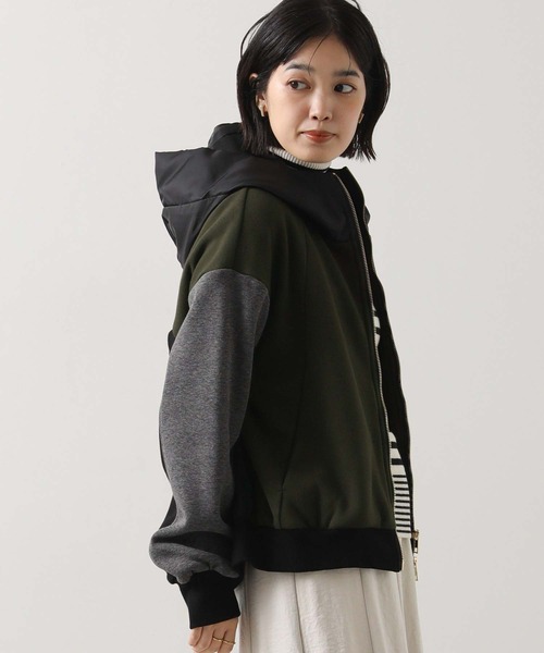 Risley（リズレー）の「バイカラーボアフーディー（Tシャツ/カットソー・レディース・カーキ・FREE）」の11枚目の写真