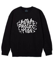ヘイズレタリングルーズフィットスウェット_ブラック