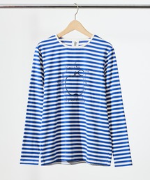 【 +HayU fabric / ハユ 】ボーダーロングTシャツ KOI
