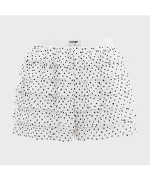ドットカンカンシェリングティアードシフォンショートパンツ_ 2COLOR